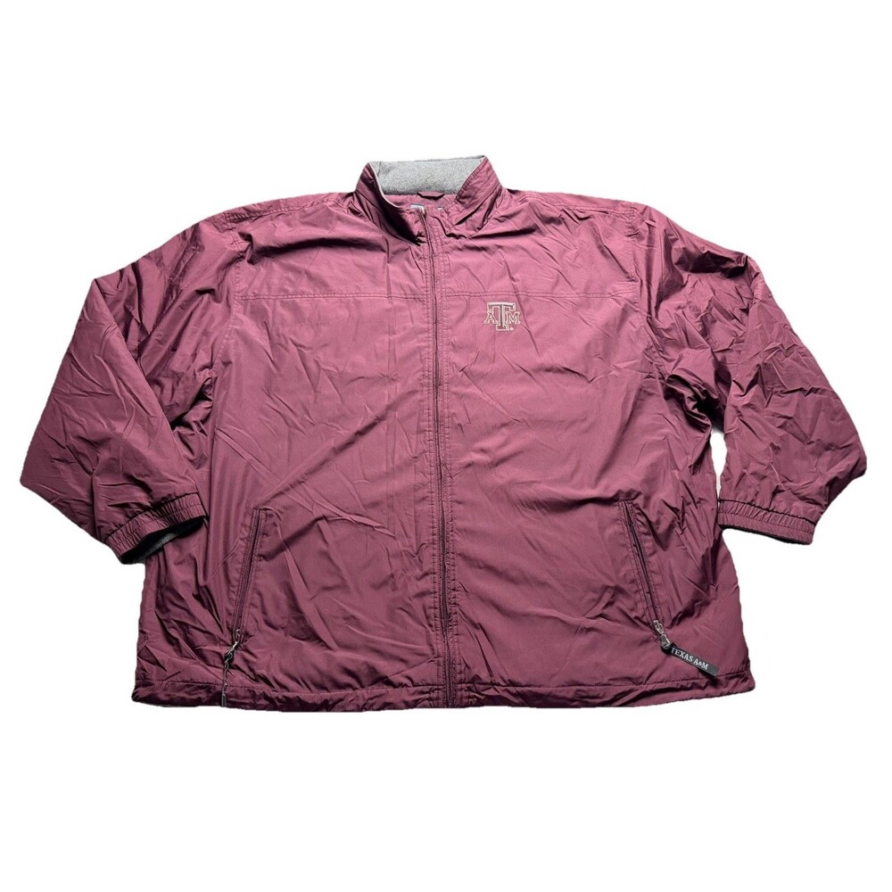 Texas A&M Aggies Hideaway Hood Full Zip Mens Warm Jacket Sz 3X